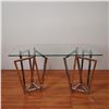 Image 4 : Lenox Chrome and Glass Console Table