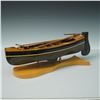 Image 1 : Wood Model Longboat on Stand