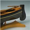 Image 3 : Wood Model Longboat on Stand