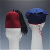 Image 3 : 2pc Winter Olympics Beret and Fraternal Fez Hat Set