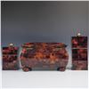 Image 2 : 3pc Tessellated Horn Jewelry boxes