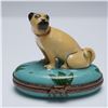 Image 1 : Limoges France Pug Dog Trinket Box