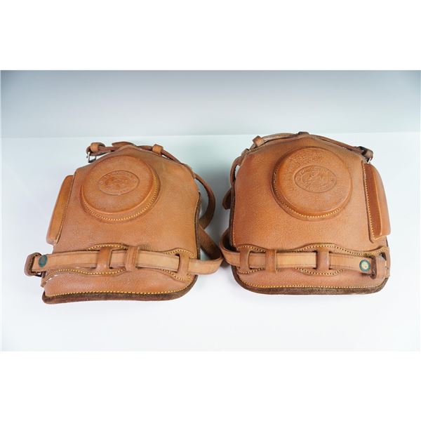 Pair of La Martina Saddlery Leather Polo Knee Guards