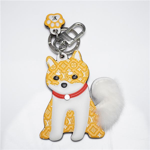 Louis Vuitton Monogram Dog Bag Charm and Keychain