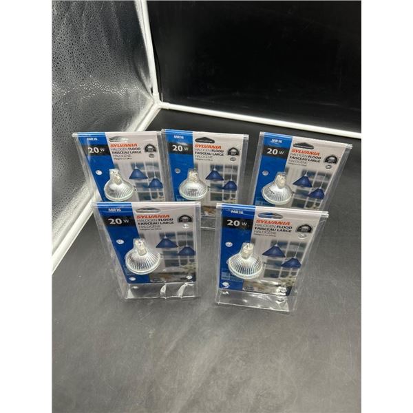 Sylvania MR16 20W Halogen Flood Lamp Set – GU5.3 Base