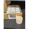 Image 2 : 12 PCS LED Flameless Flickering Tea Lights Votive Candle Battery Operated/Electric Flicker LED Teali