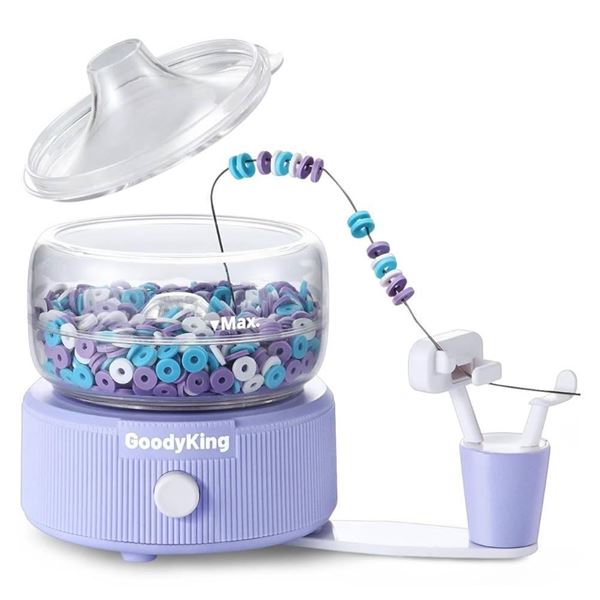 Goody King Electric Bead Spinner for Bracelet Making Kit – Clay Bead Spinner for Clay Bead 