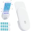 Image 1 : Tienbe  Flying Insect Trap, 2 in 1 Indoor Plug-in Fruit Fly Trap, 2 Trap White and 12 Glue Cards, Fr