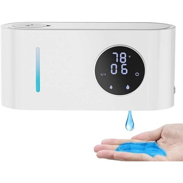 YIKHOM Automatic Soap Dispenser Wall-Mounted Touchless Hands-Free Motion Sensor Rechargeable White