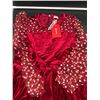 Image 3 : PATPAT Girls Velvet Dress **Color Is Red**