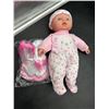 Image 2 : Baby Doll With Pink Outfit and Accessory Set