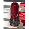 Image 2 : LED Nine-Lights Mini Aluminum Flashlights in Red – Lot of Four