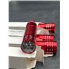 Image 2 : LED Nine-Lights Mini Aluminum Flashlights in Red – Lot of Four