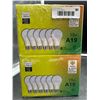 Image 1 : Set of 12 LED Light Bulbs, 15W A19, Non-Dimmable, 1500 Lumens