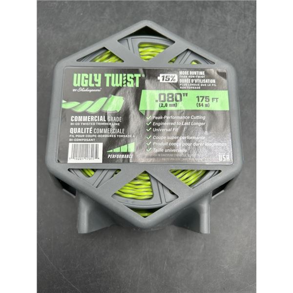 Shakespeare Ugly Twist .080 Inch Trimmer Line, 175 Feet