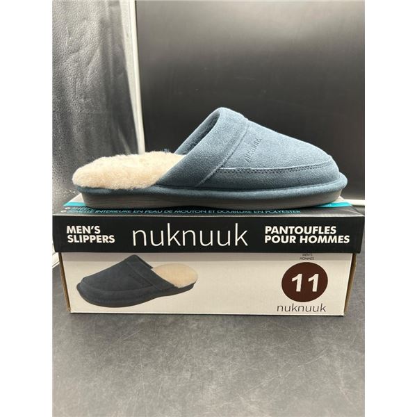 Nuknuuk Men’s Slippers, Size 11, Blue