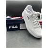 Image 3 : Fila Unlock Court Women’s Sneakers, US Size 9, White/Navy/Red