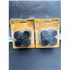 Image 1 : Shepherd Hardware 9128 Rubber Leg Tips, 1 in, 4 Pieces, Black Lot of 2
