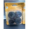 Image 2 : Shepherd Hardware 9128 Rubber Leg Tips, 1 in, 4 Pieces, Black Lot of 2