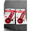 Image 1 : Good Cook 1/3 Cup Coffee Scoop Red Plastic – Lot of 2