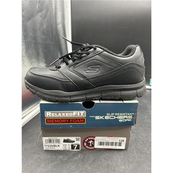 Skechers Relaxed Fit Nampa-Wyola Slip Resistant Shoes, Women’s Size 7