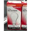 Image 2 : Sylvania Double Life 3-Way 30/70/100W A21 Light Bulbs, Lot of 4