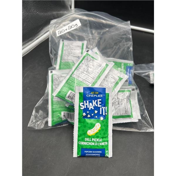 Cineplex Shake It Dill Pickle Popcorn Seasoning – 20 x 2g Packets