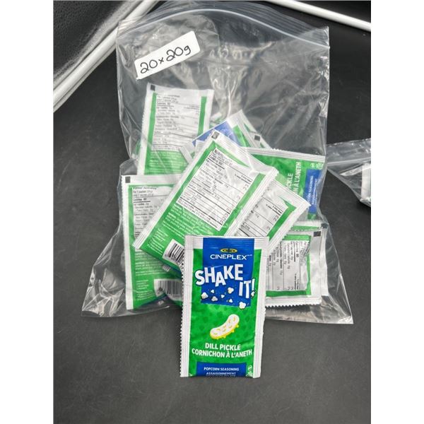 Cineplex Shake It Dill Pickle Popcorn Seasoning – 20 x 2g Packets