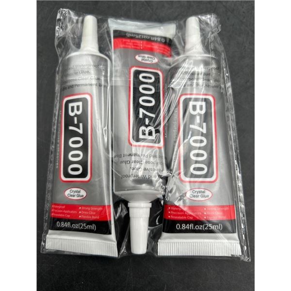 Pack of 3 B-7000 Multi-Purpose Adhesive Glue, 25mL Tubes