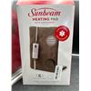 Image 2 : Sunbeam King Size Heating Pad with XpressHeat – 6 Heat Settings Brown