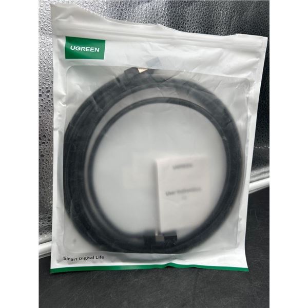 Ugreen Cat 8 Ethernet Cable Braided Cord, 10 FT, Black