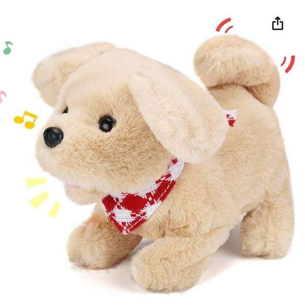 Sotodik Electric Plush Toys Puppy Interactive Pet Dog-Walking,Barking,Tail Wagging