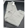 Image 2 : Gray  JMIERR Mens Cargo Pants Drawstring Casual Tapered Joggers Size 36
