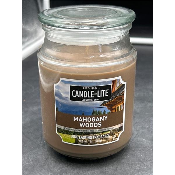 Candle-lite Mahogany Woods Scented Candle, 510g