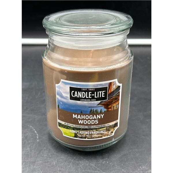 Candle-lite Mahogany Woods Scented Candle, 510g