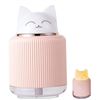 Image 1 : Desk Humidifier, Mini Humidifier 300ML USB Cat Shape Desk Humidifier with 2 LED Colors Night Light 2