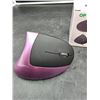 Image 2 : Optical Vertical Mouse Purple with Ergonomic Design