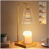 Image 1 : Nordalus Candle Warmer Lamp A1-White2 with Wooden Base