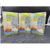 Image 2 : Lot of 3 Sets of 3 pc stackable Snack Containers Innobaby Stackable Snack & Formula Containers