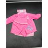 Image 2 : Pink UV Skinz Toddler 3-Piece Swim Outfit Set with Butterfly Designs, Size 4T