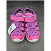 Image 1 : Eddie Bauer Toddler Sandals, Size 1, Pink and Purple