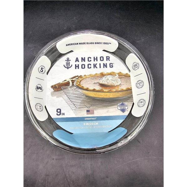 Anchor Hocking 9-Inch Glass Pie Dish – Tempered Glass Construction