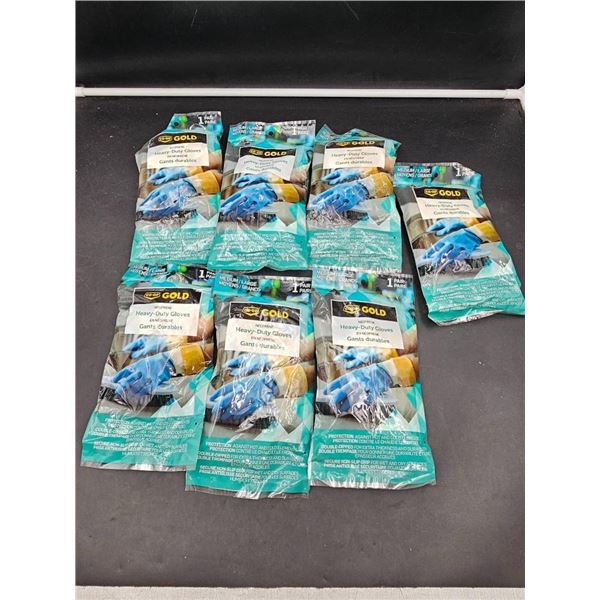 Co-op Gold Heavy-Duty Gloves Medium/Large 7 Pairs Assorted
