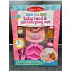 Image 1 : Melissa & Doug Mine to Love Baby Food & Bottles Play Set, 8 Pieces, Ages 3+