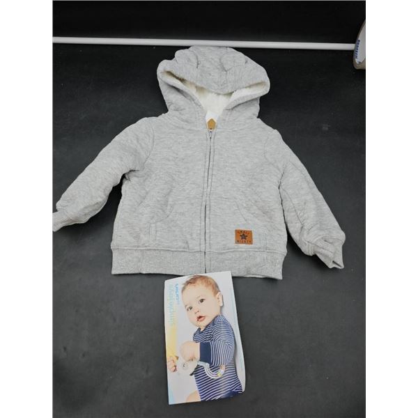 Simple Joys by Carter’s Gray Hooded Jacket, 6-9 Months