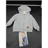 Image 1 : Simple Joys by Carter’s Gray Hooded Jacket, 6-9 Months