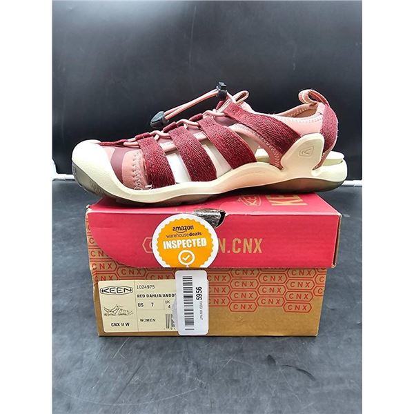 KEEN CNX II W Women’s Shoes, Model 1024975, Red Dahlia/Andorra