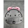 Image 2 : Unicorn-Themed Pink Analog Alarm Clock With Dual Bell Design