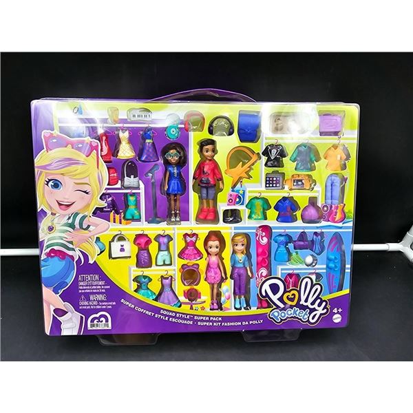 Polly Pocket Mega Style Set with Multiple Accessories and Figures