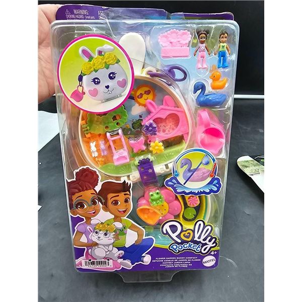 Polly Pocket Bunny Compact Playset with Accessories by Mattel